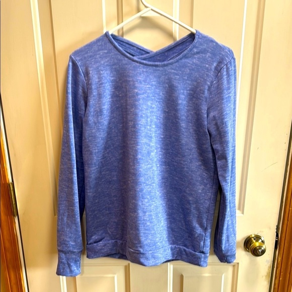 Women’s Runway blue fleece workout crewneck sweatshirt size XL / 16 - Picture 1 of 5